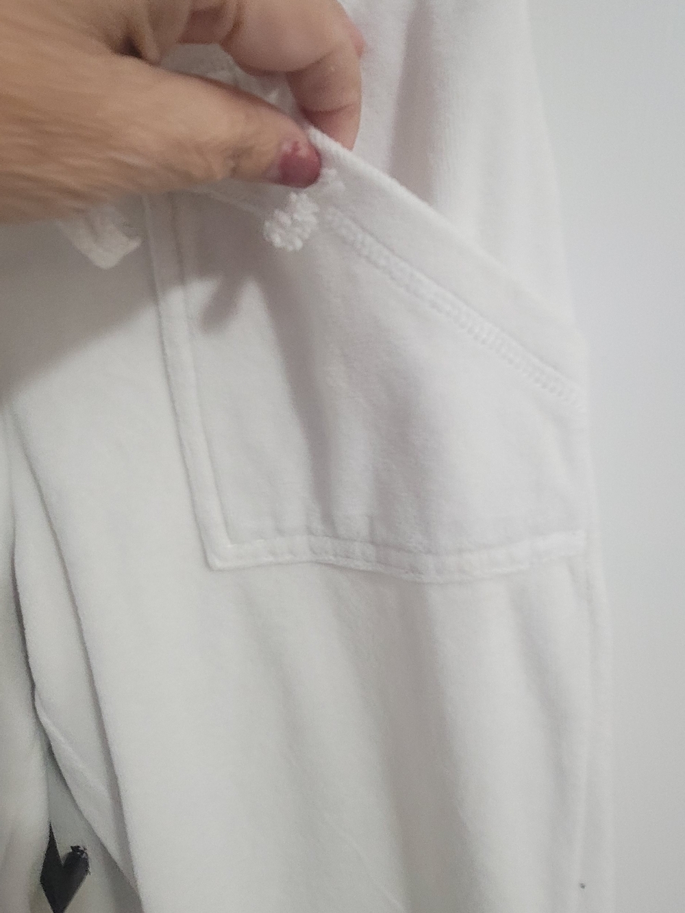 Active Basic White Drawstring Lounge Joggers - Picture 4 of 7